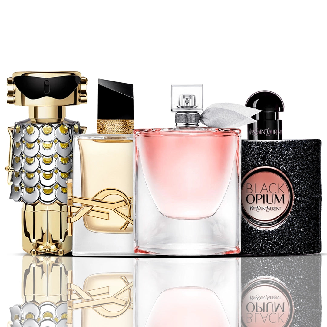Set de 4 perfumes | Libre + La Vie Est Belle + Black Opium + Fame 100 ml
