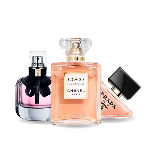 Set de 3 perfumes | Prada PARADOXE, COCO MADEMOISELLE a MON PARIS 100 ml